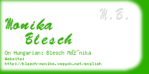 monika blesch business card